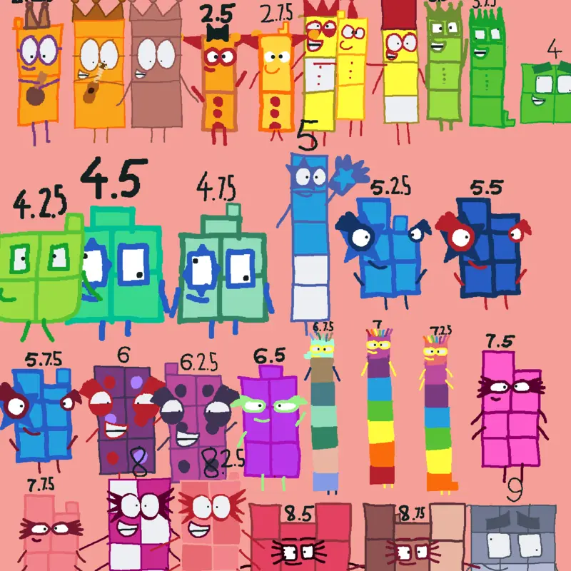 Numberblocks by @Pingupingu