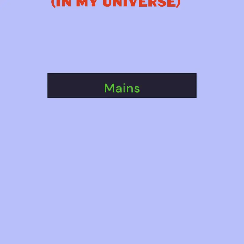 Game by @memyselfandselfalt