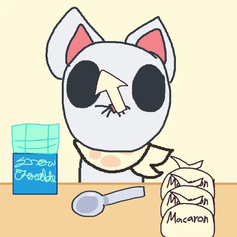 Snow cat petting game & mukbang by @Ilovebabehsunny