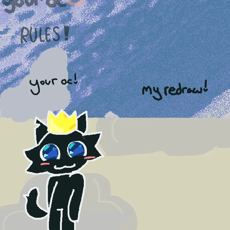 Oc redraw by @BLACKCATQ