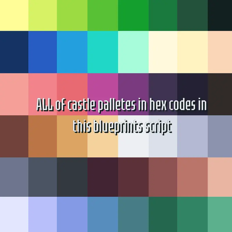 hex code castle palletes by @Macawzin