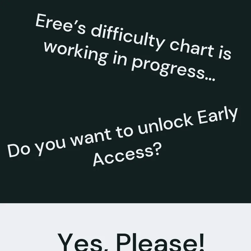 Eree’s Difficulty chart by @ereeboy