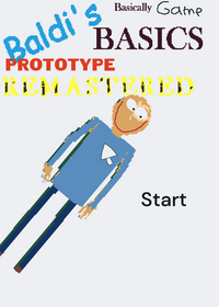 baldi's basics prototype remastered