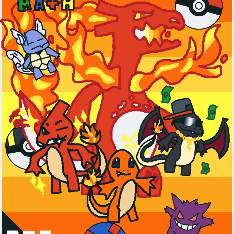 Charmander Math by @Cinderace145