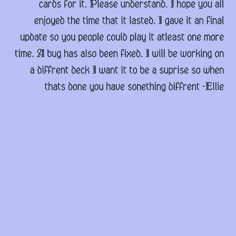 Game by @Ellieface