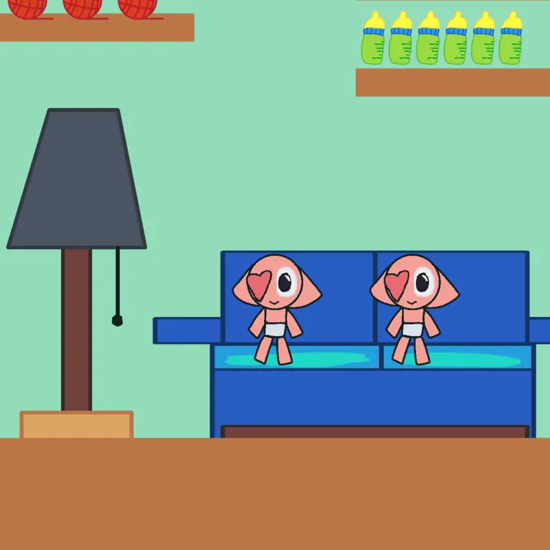 Baby gigi and sally by @Thenumbeblocks12