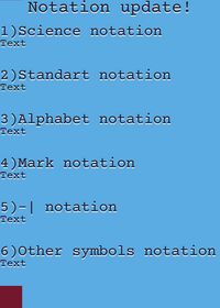 Finally notation upgrade (even with customs...
