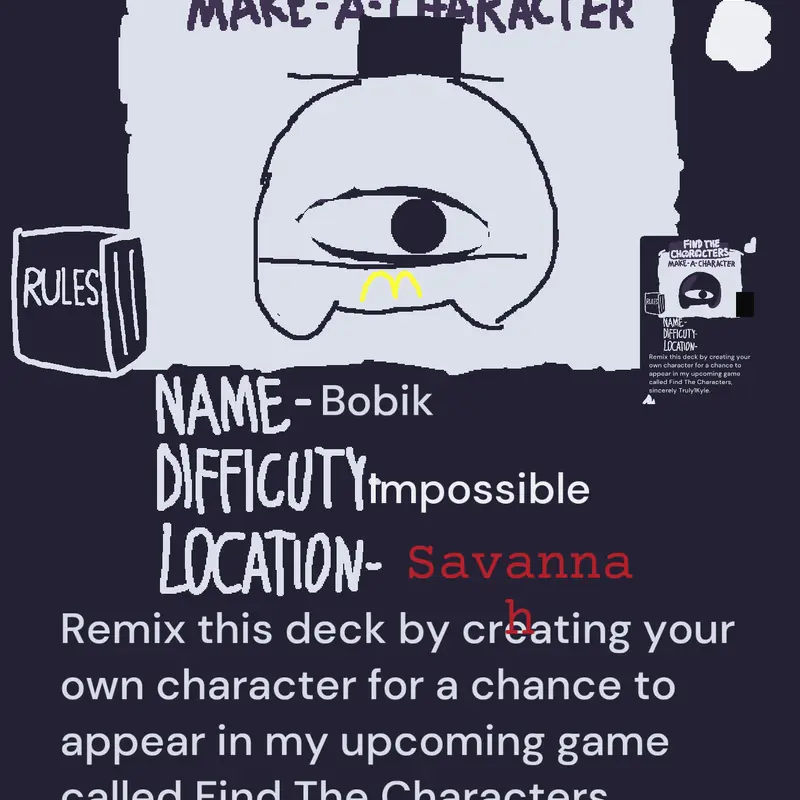 Game by @bob_likesmc_donalds