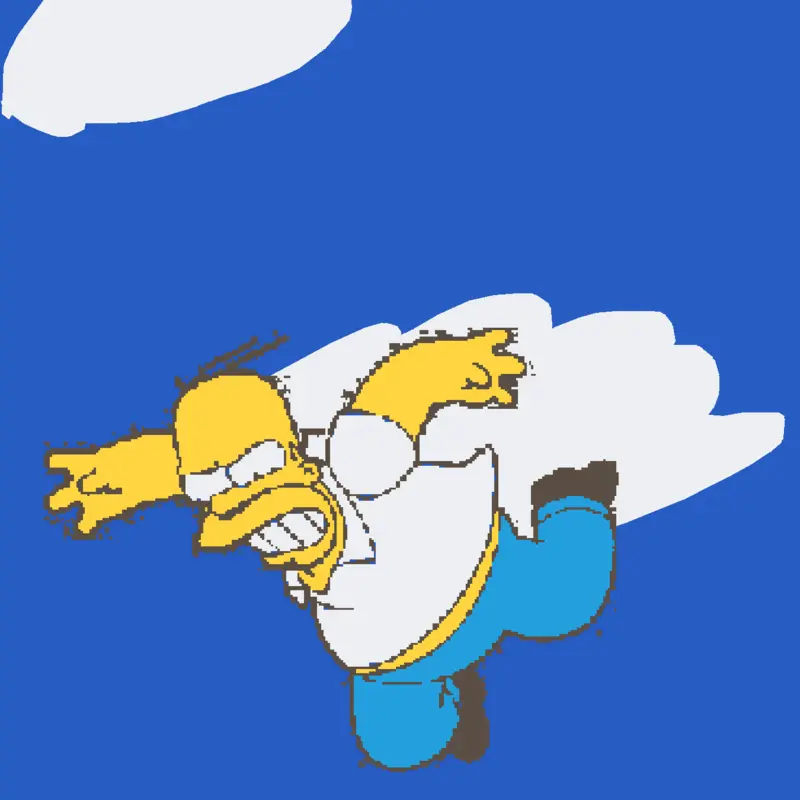 Homer golf by @rockyhugefan