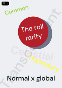 The roll rarity by Hardcore2026 (normal x...