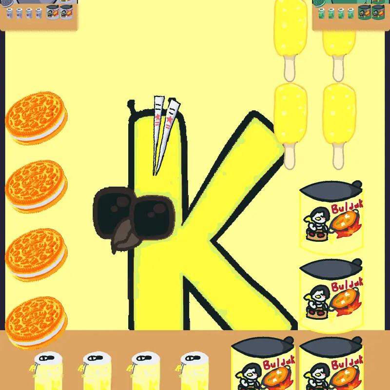 Alphabet lore mukbang by @kotek_franio