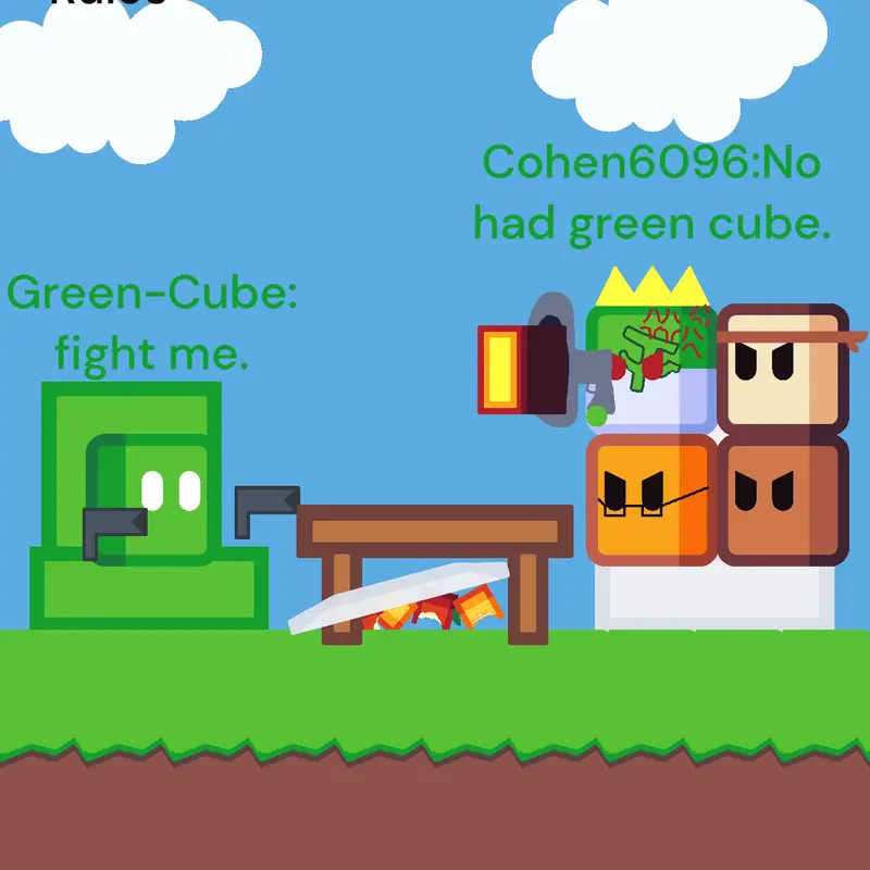 GREEN CUBE IS DEAD! by @Cohen6096_Halloween