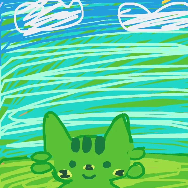 Draw the cat alien #i love cats :) by @Emiiiealien