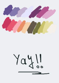 Testing the new pallete!!