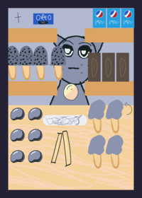 Gray eating