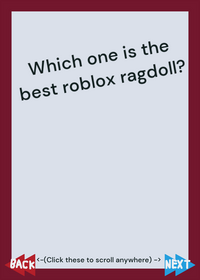 Which Roblox ragdoll is the best?