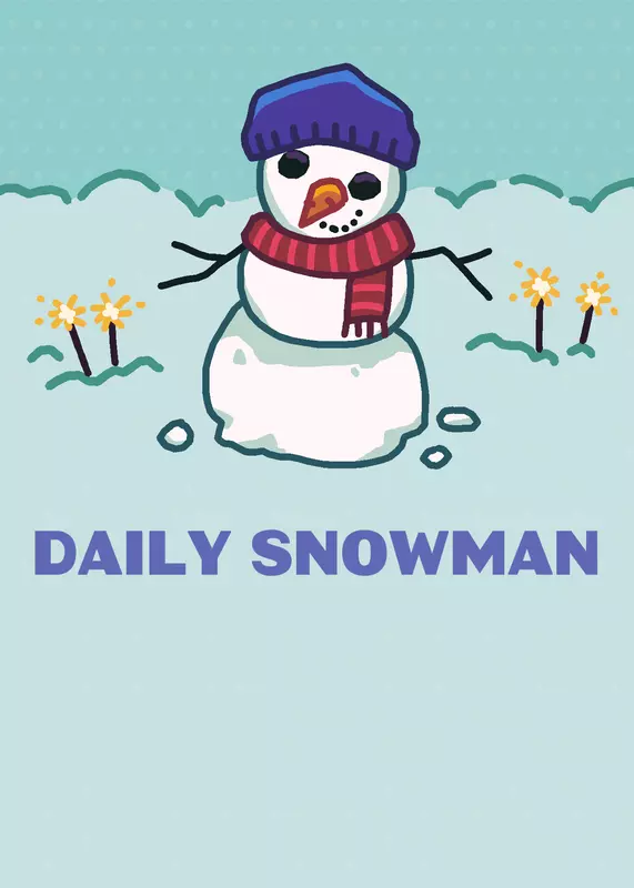 Daily Snowman by @Superteamkenzo