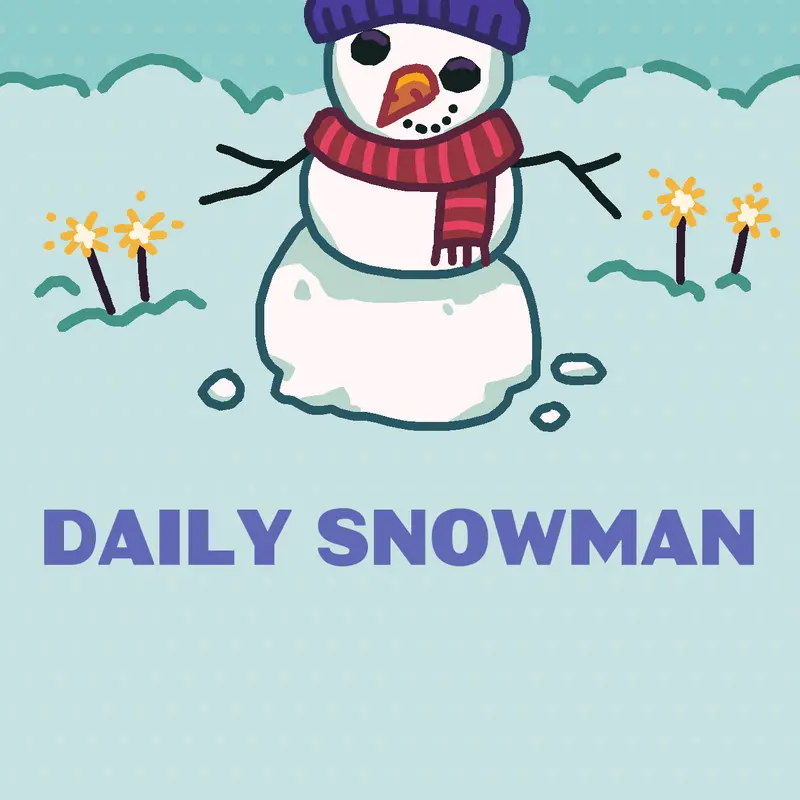 Daily Snowman by @Superteamkenzo