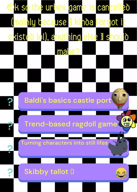 Stupid poll thing by @ibbicks