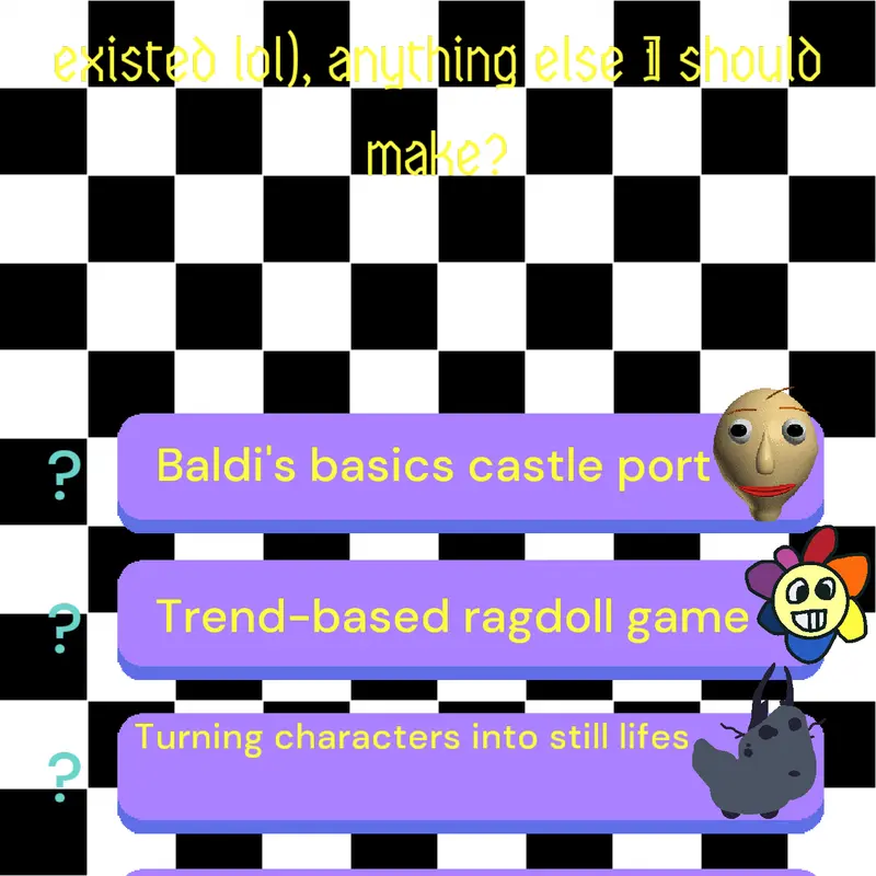 Stupid poll thing by @ibbicks