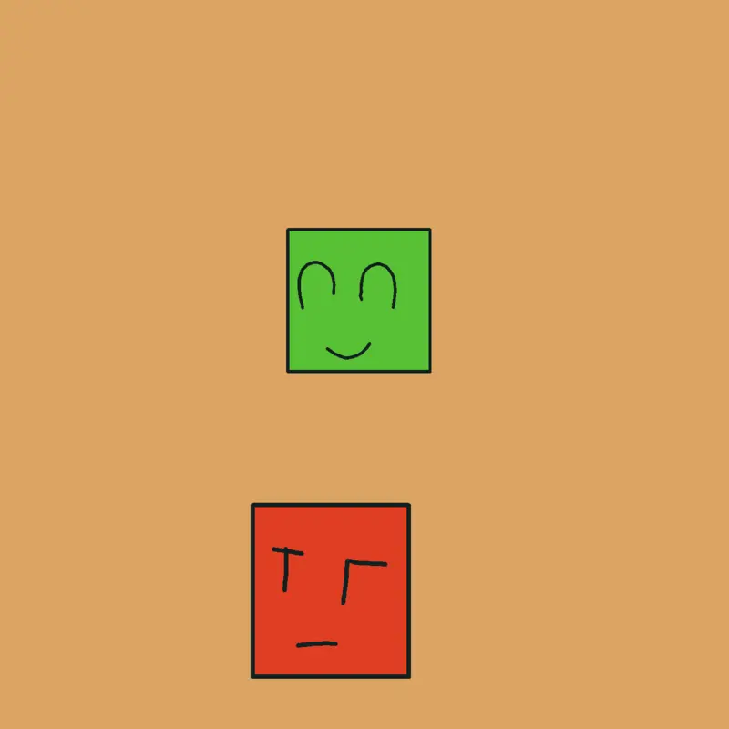 Green and red block by @neadohz
