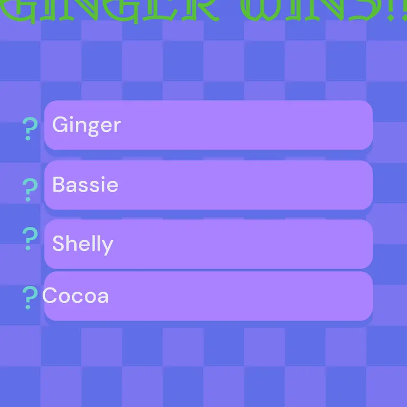 GINGER WON!! by @fossilcakelover