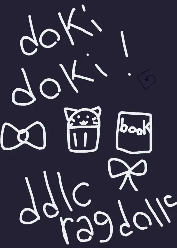 Sayori ragdoll Doki doki literature club by @nizikaw-azu_kaluni