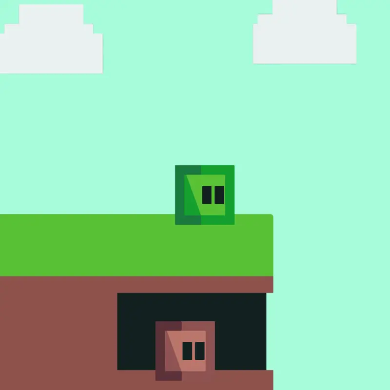 Pixelated ending game! by @CalebdaSprunki2026