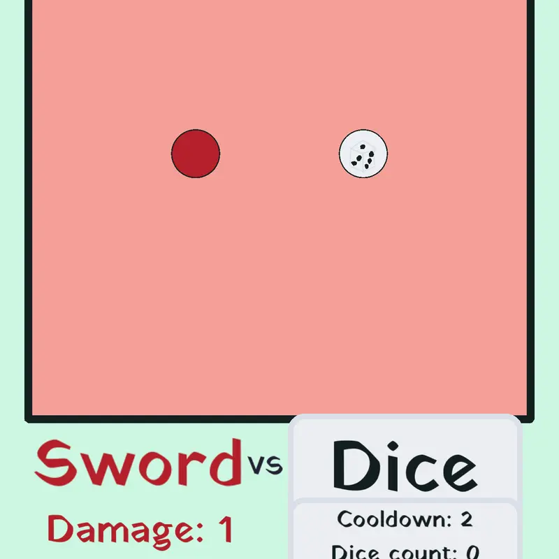 SWORD VS DICE! Who will win? by @Indomalay_idn