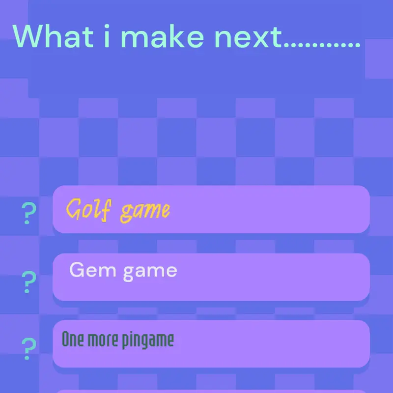 Next game choos by @sar_xyz255