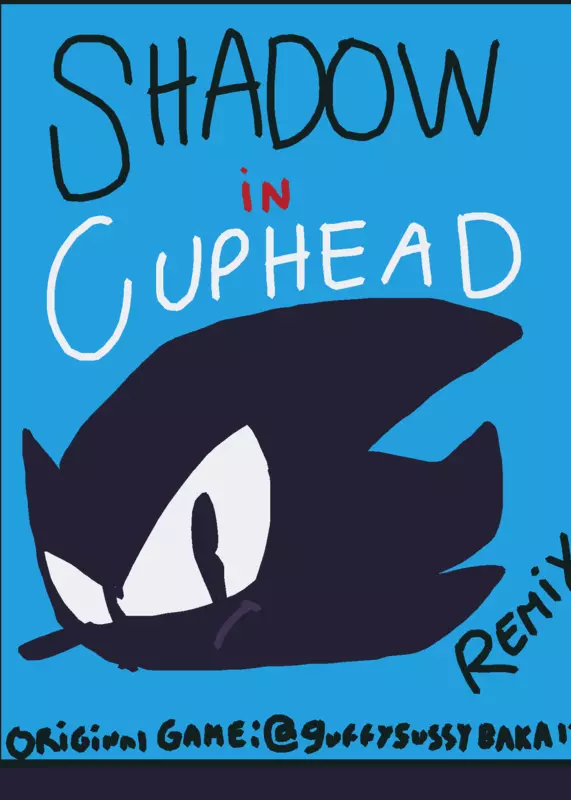 Shadow in Cuphead! by @SoniczinhoPlush