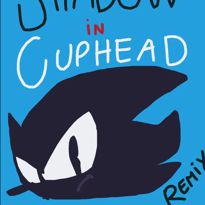 Shadow in Cuphead! by @SoniczinhoPlush