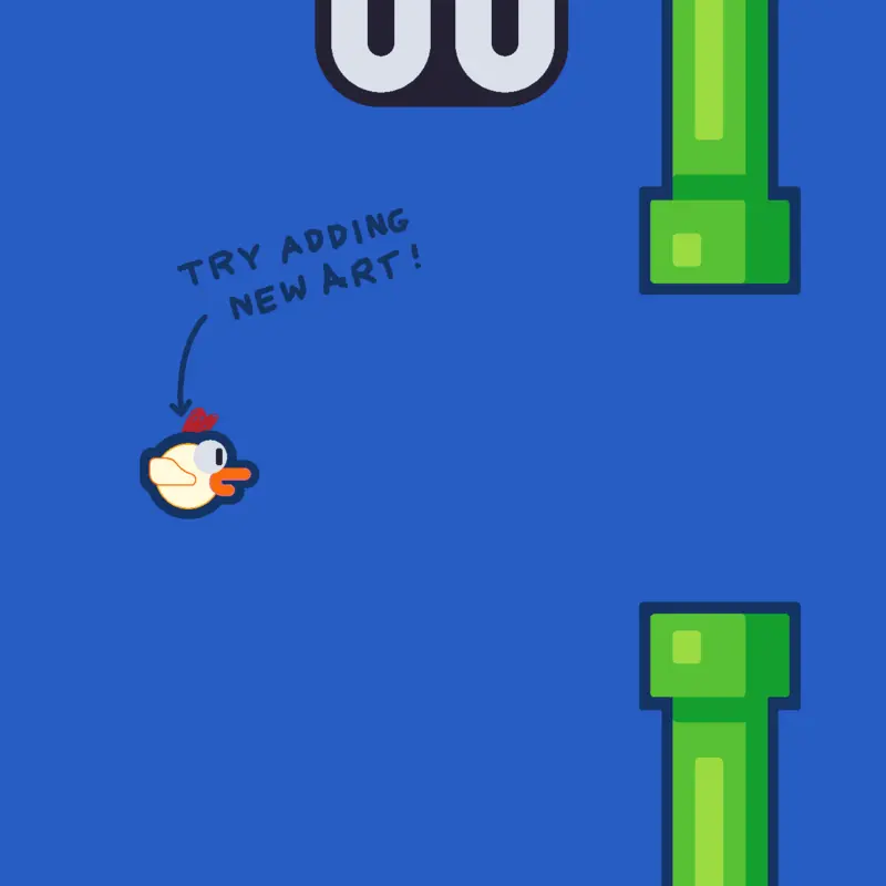 Flappy Rudy by @BugdroidIsCool