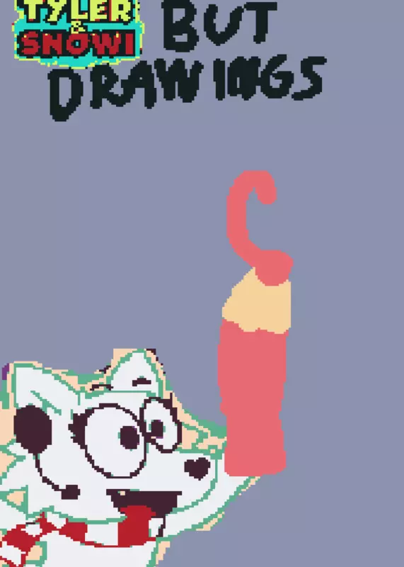 Tyler and snowi but drawings by @superdog-tyler