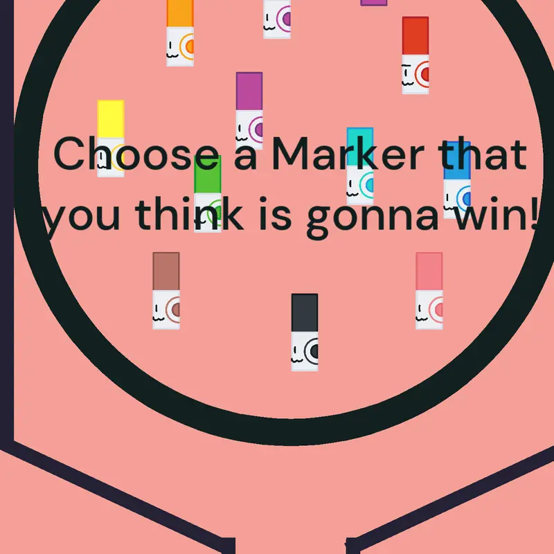 Find the Markers Marble race by @asherplayscastle