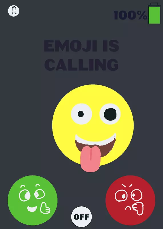 EMOJI IS CALLING📱☎️🤪 by @lelzieeeeee