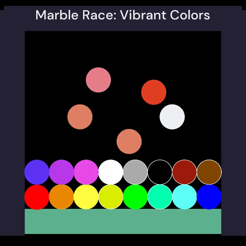 Marble Race Vibrant Colors by @Fans_of_Portugal