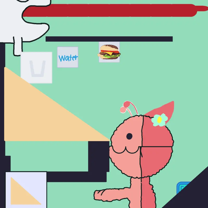 Pushing eating reacting by @Angelina414