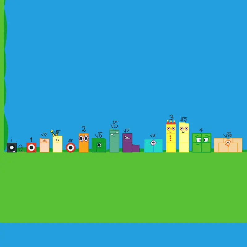 Radical numberblocks Sandbox ver 1 by @Oddbotoutfan