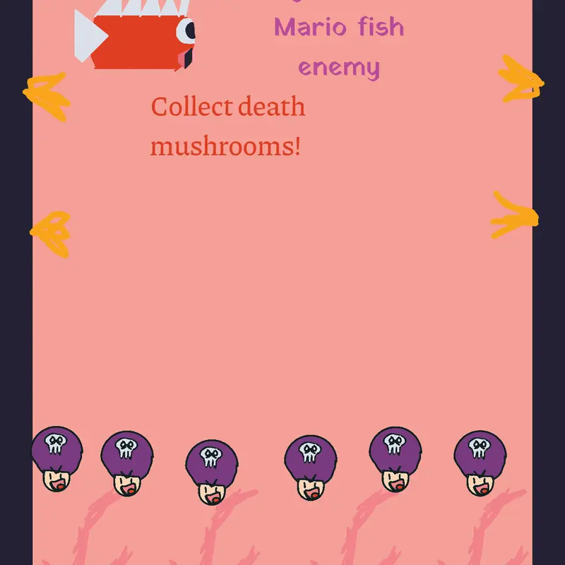 Mario fish swim by @GalaxySuperstar