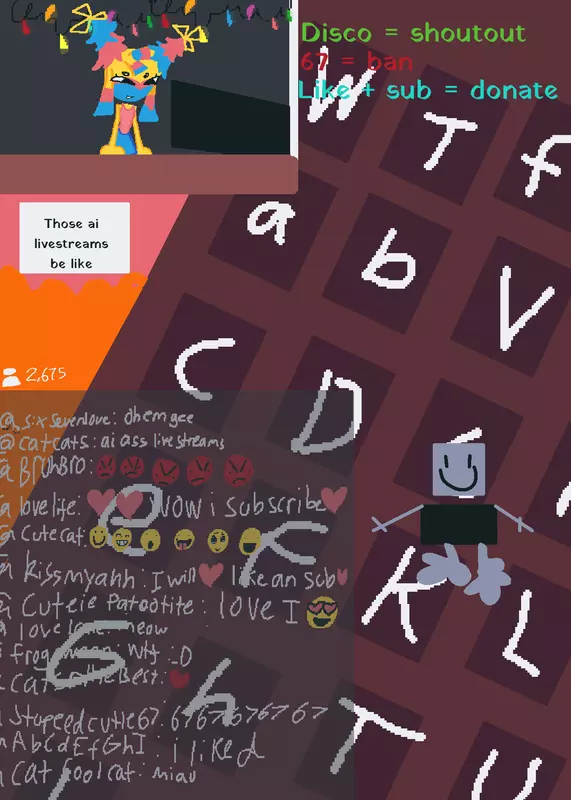 Those ai brainrot livestreams be like: by @-Lem0n-