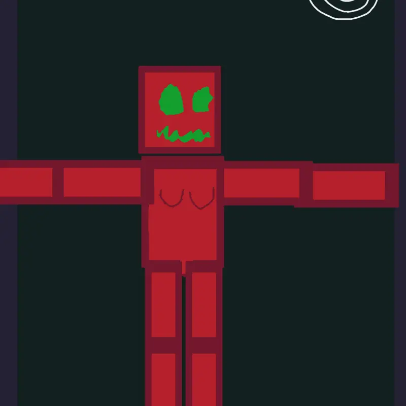Naked woman red by @maker412169