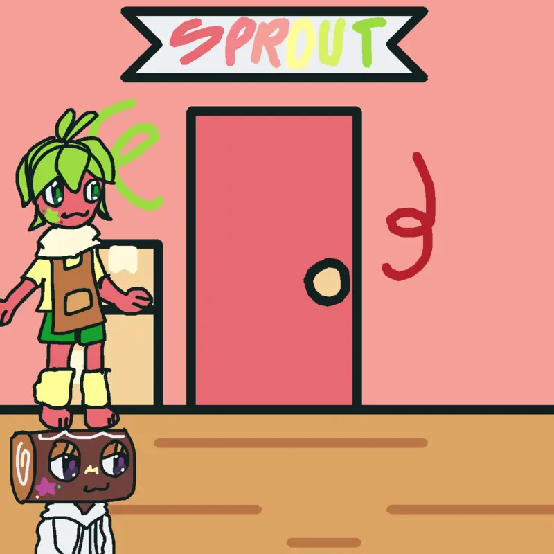 Cosmo and sprout story! by @ash_Fnafppdw