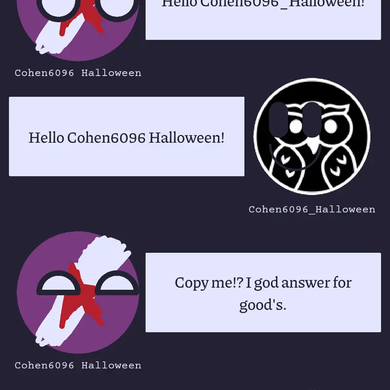 Chat by @Cohen6096_Halloween
