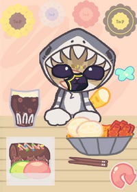 Meow shark eating!