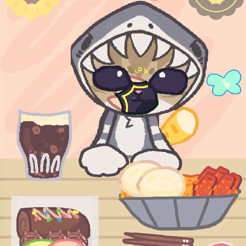 Meow shark eating! by @meow_shark