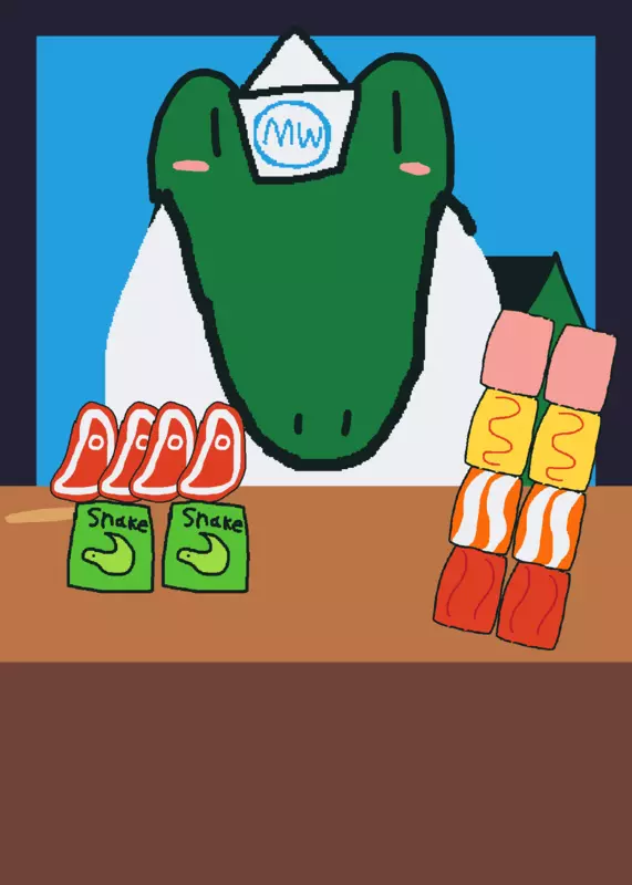 Crocodile by @cookie_kitsune