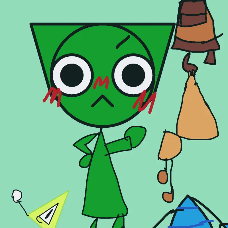 Bad Green cat. by @Goldiebear