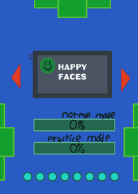 Happy faces cube dash level