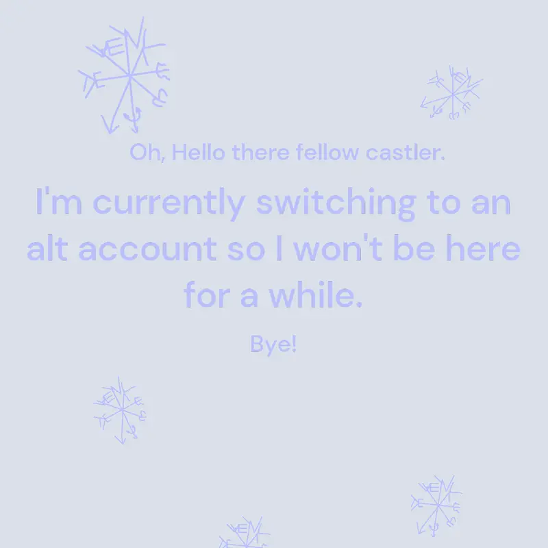 switching to another account by @toemato_2027